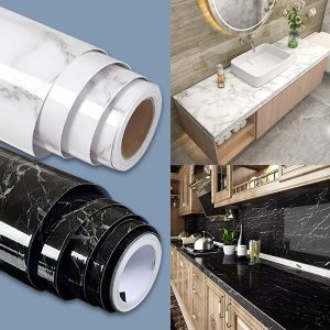 Marmuro efekto lipni juostelė (45 cm x 300 cm) | MARBLEEX