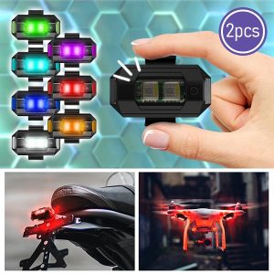 Įkraunami stroboskopiniai žibintai transporto priemonėms (2 vnt.) | STROBIES