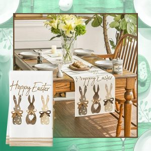 Velykų motyvo raštų stalo kilimėlis | EASTERUNNER